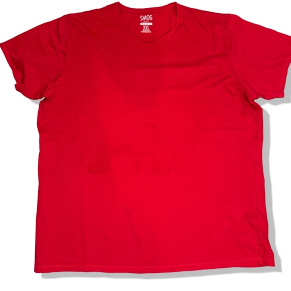 Smog Basic Tee Regular Fit XXL Red - Picture 1 of 6